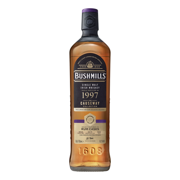 Bushmills Causeway Collection 1997 Rum Cask 25 Year Old Single Malt Irish Whiskey 70cl