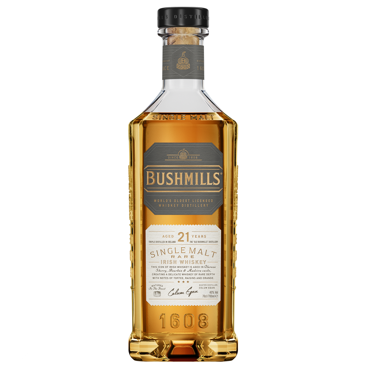 Bushmills 21 Year Old Single Malt Irish Whiskey 70cl – House of