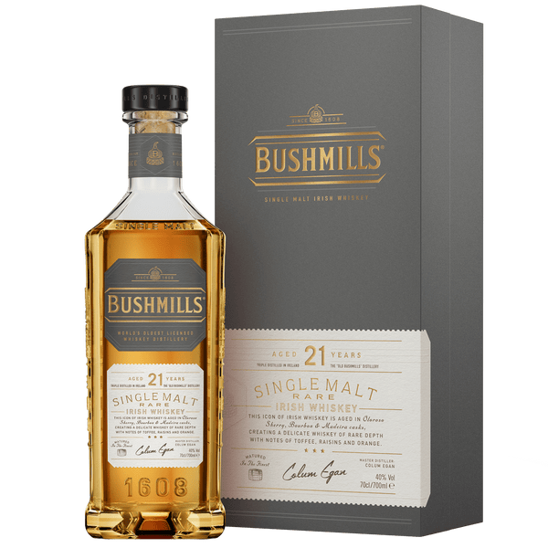Bushmills 21 Year Old Single Malt Irish Whiskey 70cl - House of Spirits