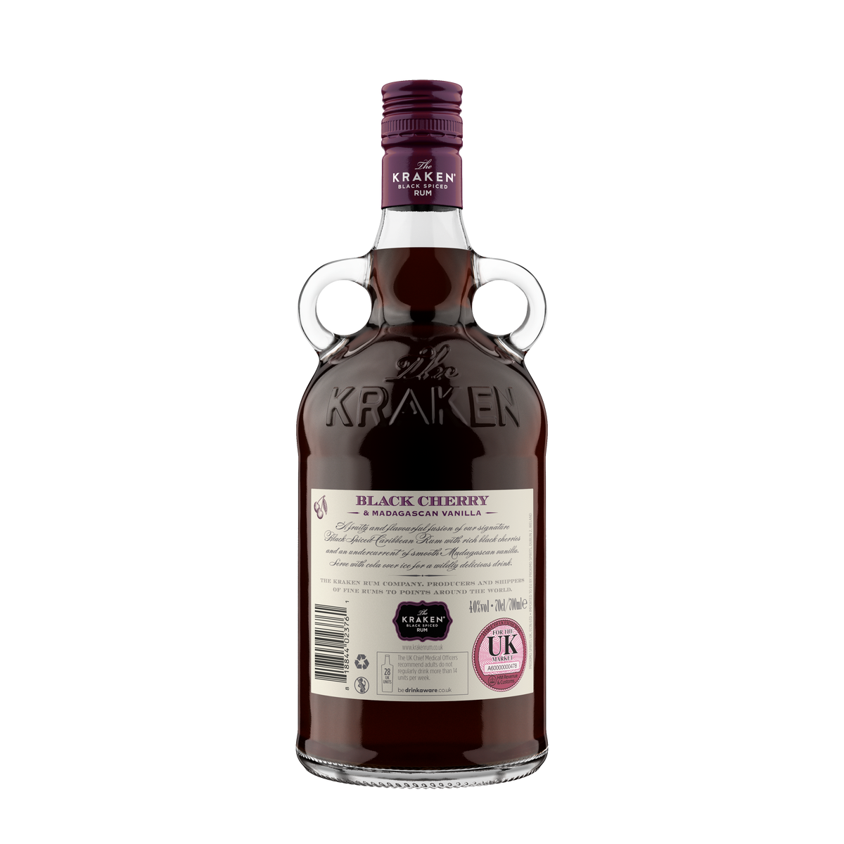 The Kraken Black Cherry and Madagascan Vanilla Black Spiced Rum 70cl –  House of Spirits | Gin