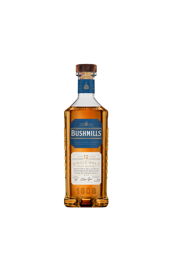 Bushmills 12 Year Old Single Malt Irish Whiskey 70cl