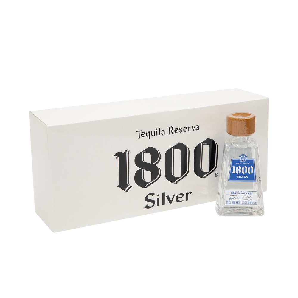 1800 Silver Tequila 10 x 5cl