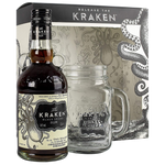 The Kraken Black Spiced Rum 35cl & Mason Jar Gift Pack