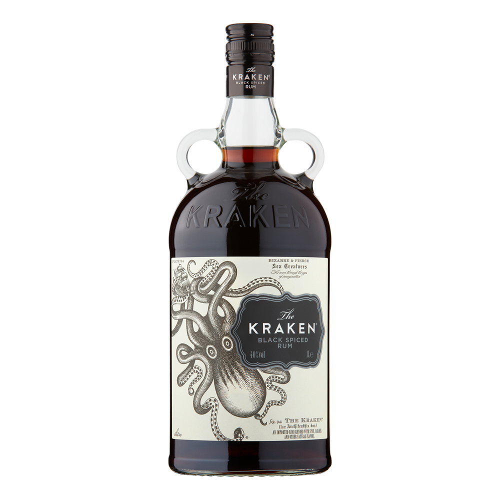 The Kraken Black Spiced Rum 1Ltr