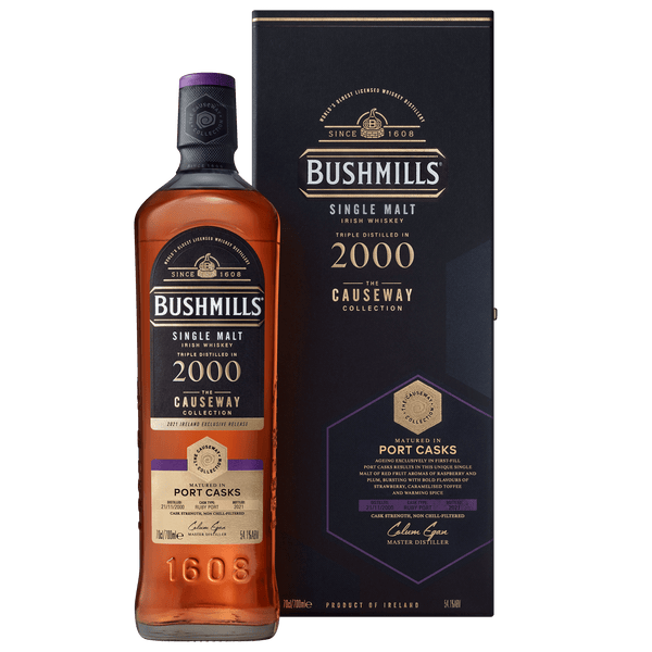 Bushmills Causeway Collection 2000 Port Cask Single Malt Irish Whiskey 70cl - House of Spirits