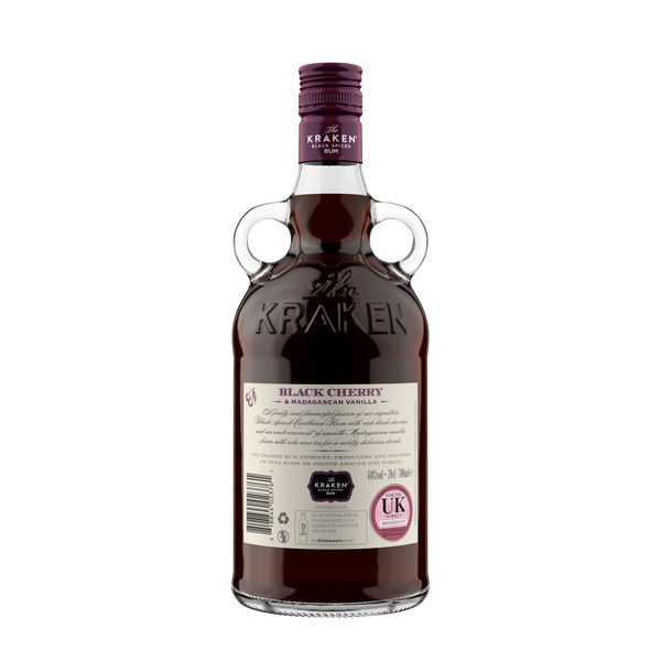 The Kraken Black Cherry and Madagascan Vanilla Black Spiced Rum 70cl