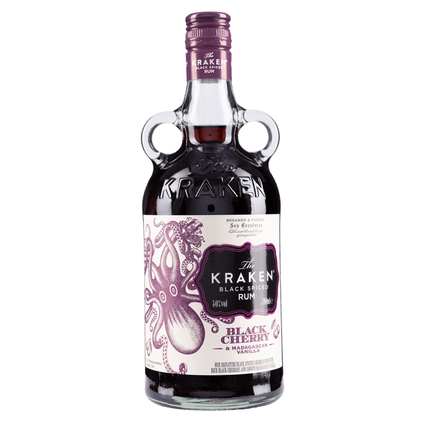 The Kraken Black Cherry and Madagascan Vanilla Black Spiced Rum 70cl